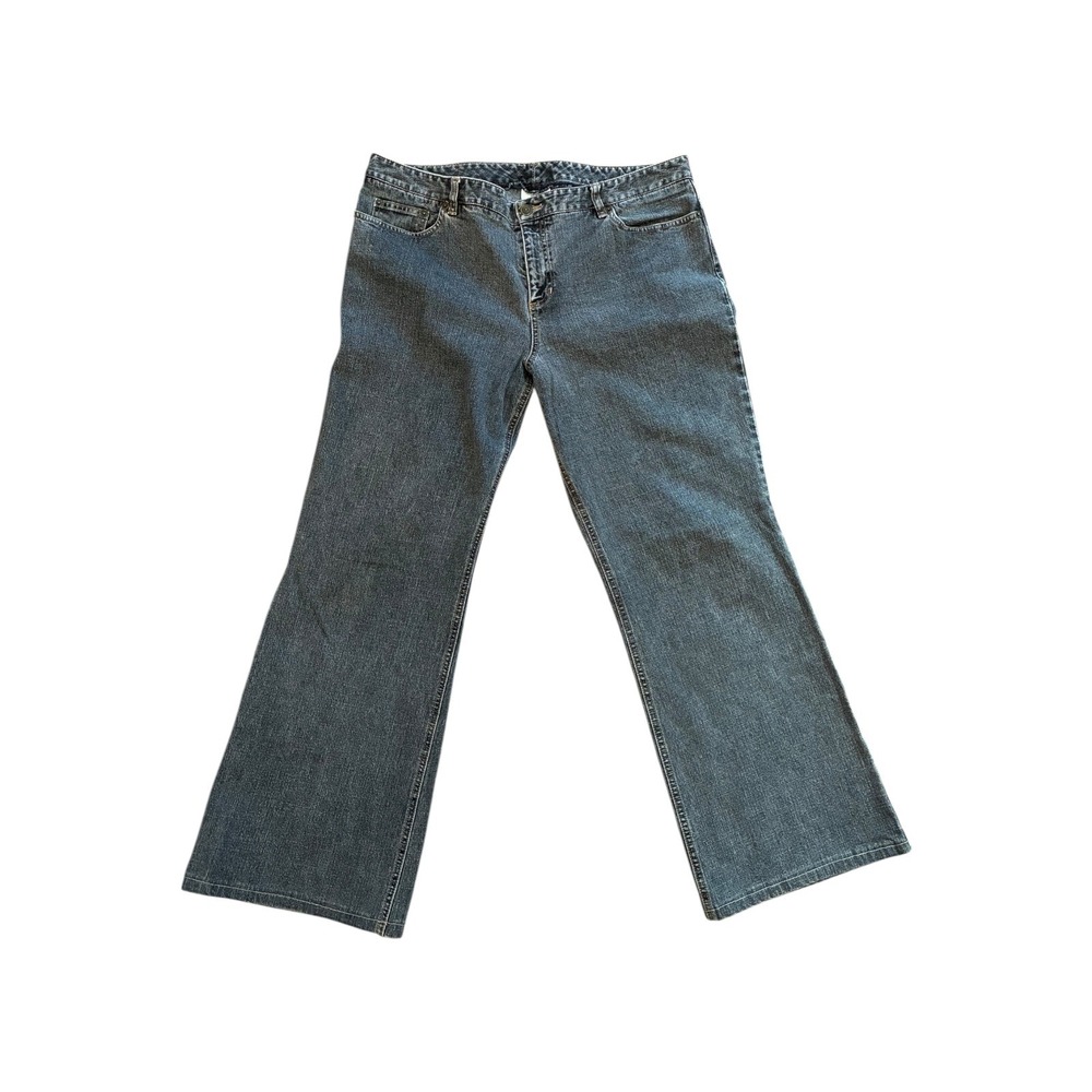 Ann Taylor Loft Women's Size 14 Bootcut Stretch Denim Jeans Dark Wash